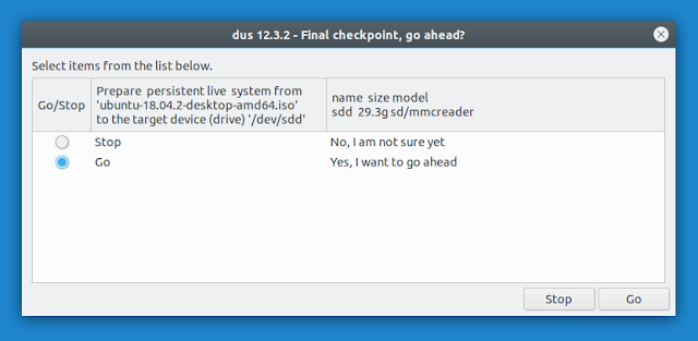 mkusb yes go ahead