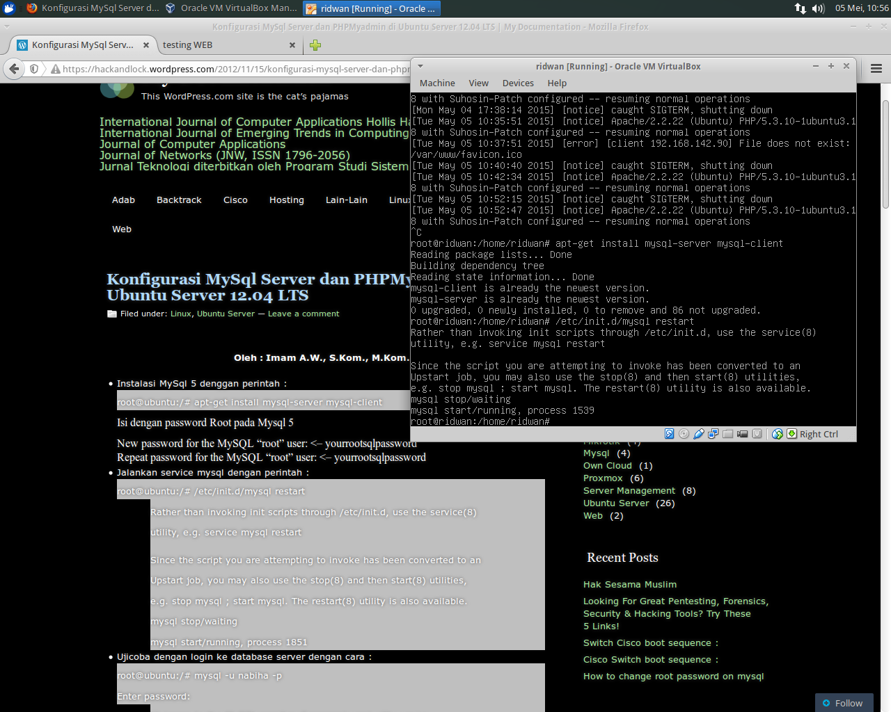 Mysql server ubuntu. Разработка php на linux. mysql client. how to start mysql on linux. sigterm.