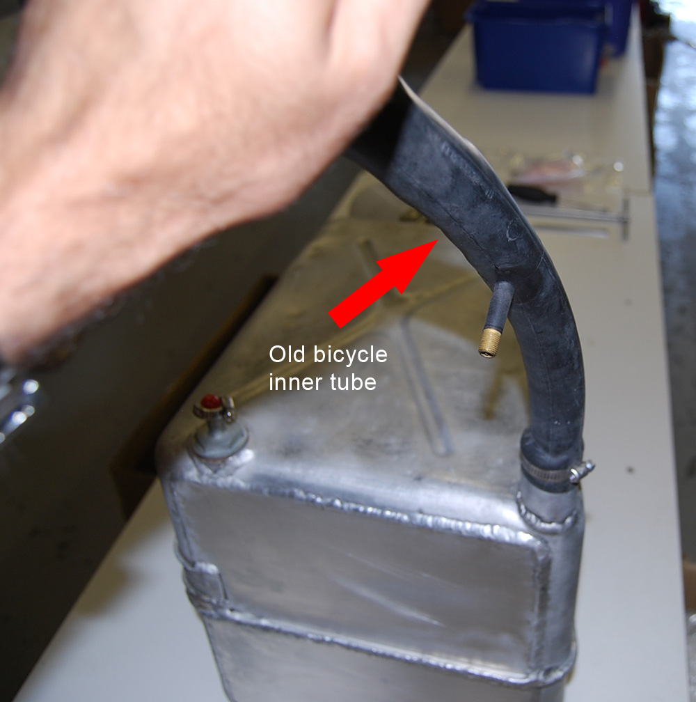 Dino 246 Restoration Blog Fuel tank leak test. No bubbles, no troubles.