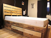 dormitorio simple cama con palets