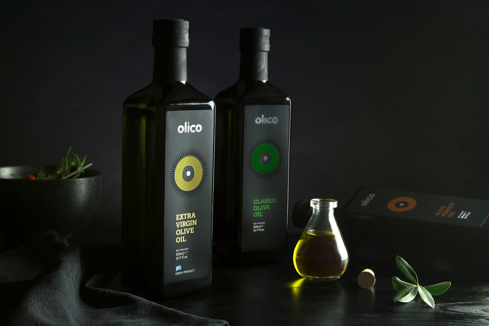 Olico Olive Oil Products on Packaging of the World Creative Package