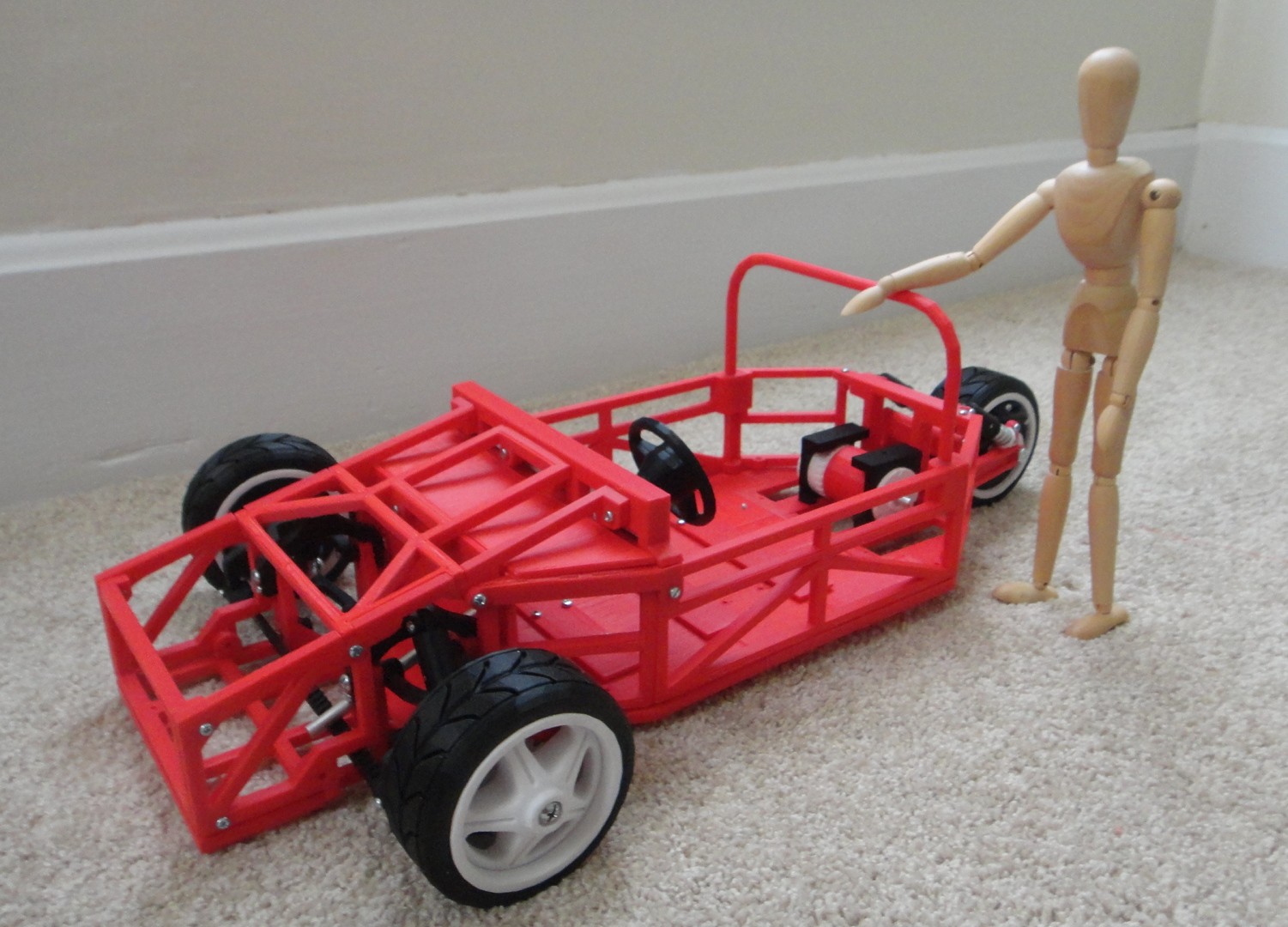 The Tinkers 1/6th Scale Makerbot Electric Car Model Is Rolling