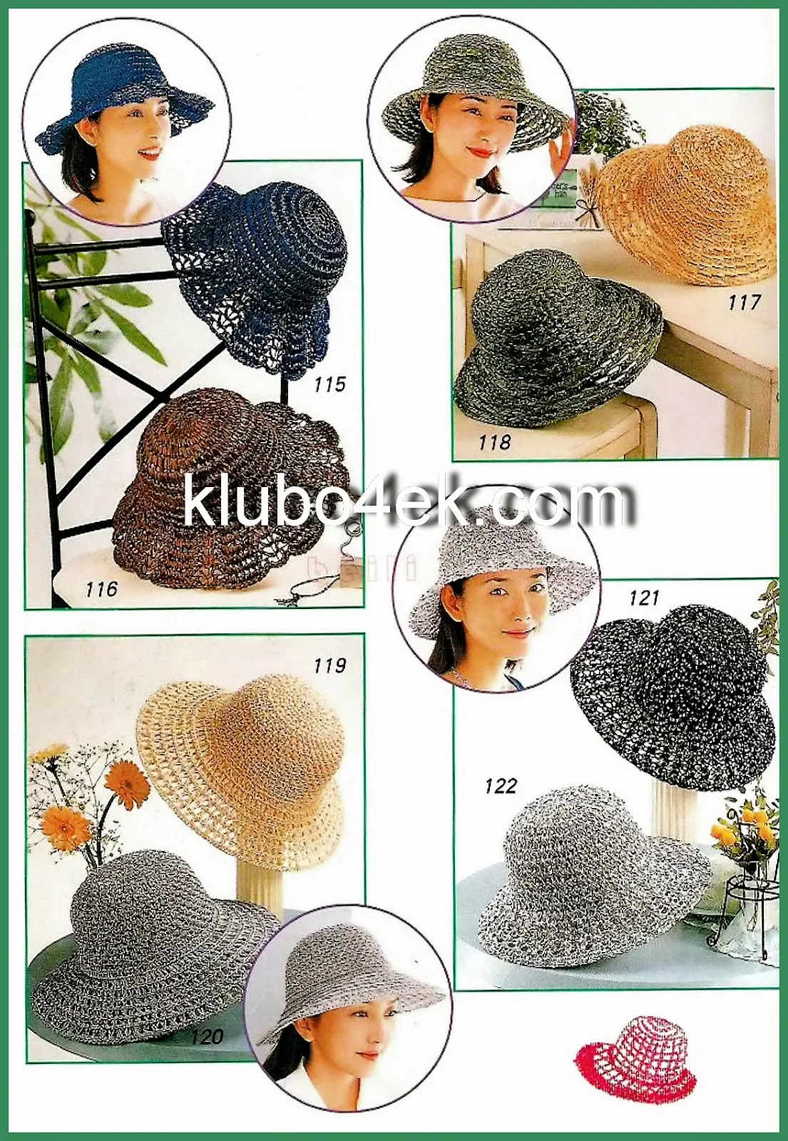 Elegantes sombreros de dama al crochet con patrones