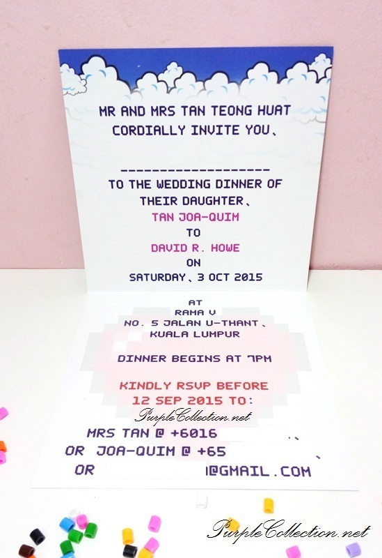 Mario Brother Wedding Invitation Card