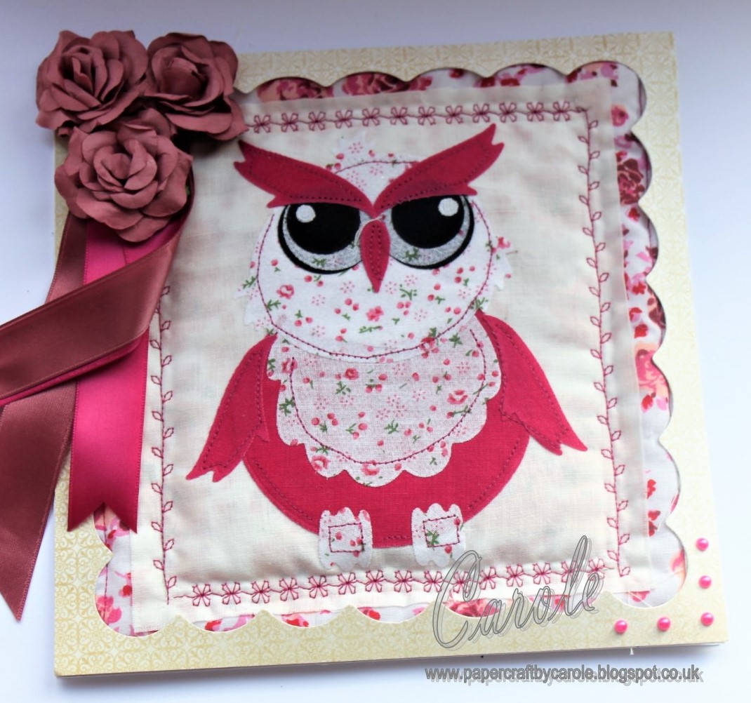 Papercraft by Carole! Owl Applique Card