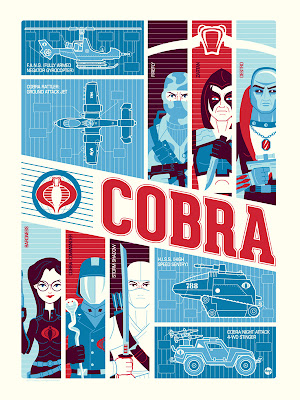 New York Comic-Con 2012 Exclusive G.I. Joe Screen Prints by Dave Perillo - COBRA