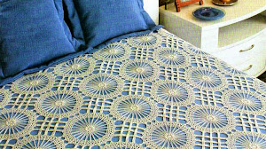 3 Finos cubrecamas al crochet - con patrones