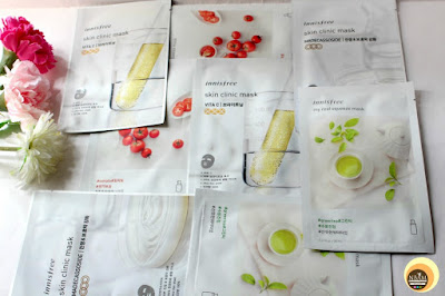 Innisfree My Real Squeeze Masks & Skin Clinic Sheet Masks