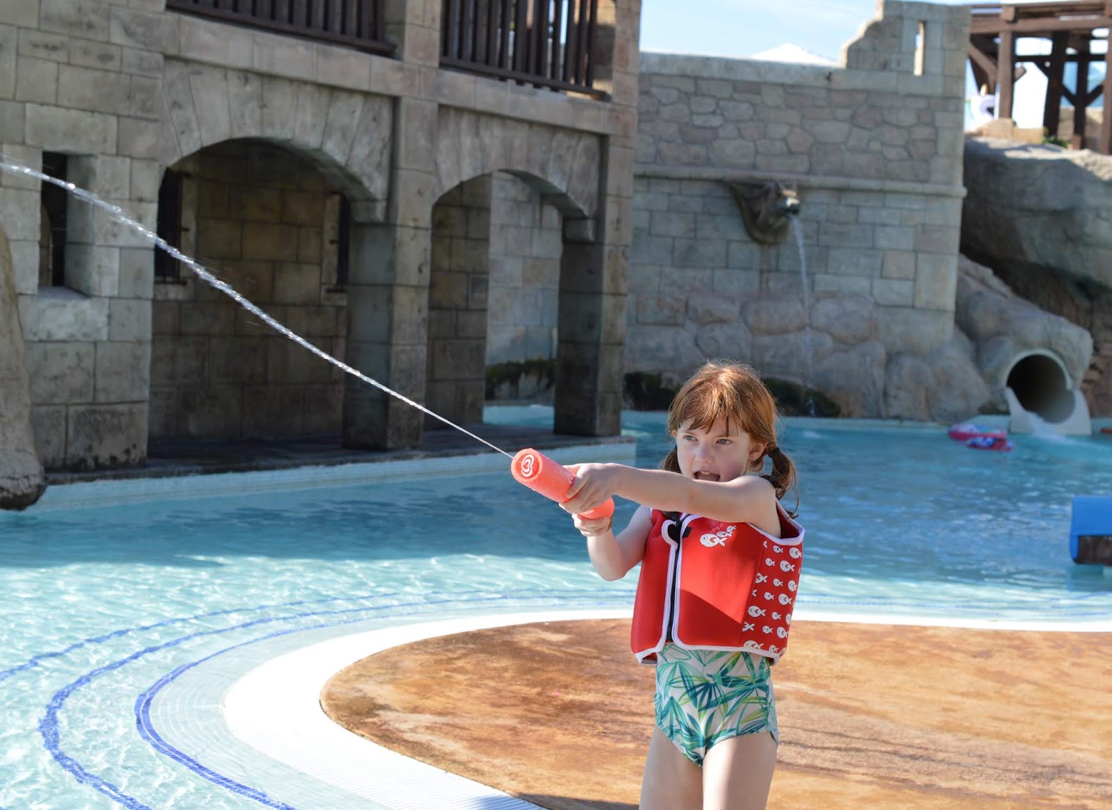 Pirate Swimming Pools and Mermaid Lessons at Pirates Village, Majorca