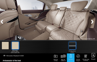 Màu nội thất Mercedes Maybach S560 4MATIC 2018 Nội thất Mercedes Maybach S560 4MATIC 2018 màu Vàng Silk 975
