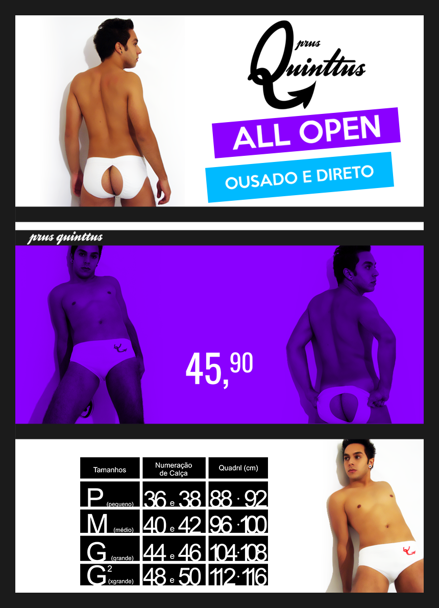 Cueca All Open Aberta Prus Quinttus