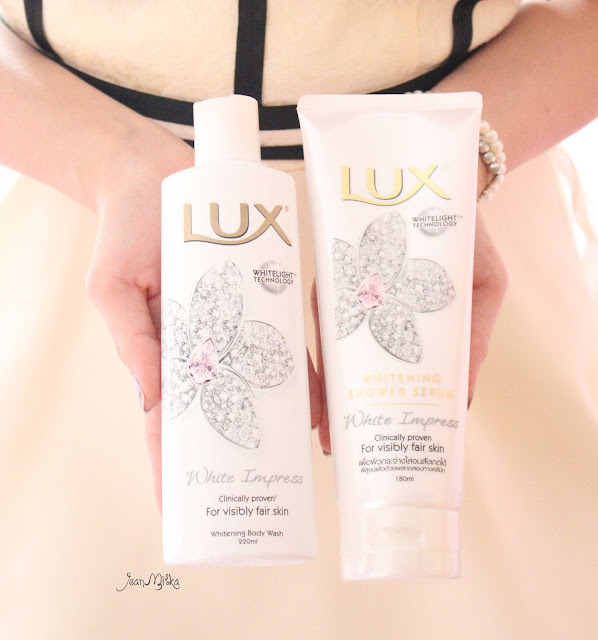 lux, white impress, body soap, shower lotion, review