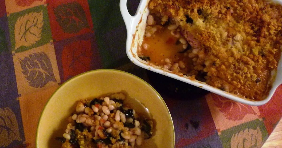 For Love of the Table Dandelion Greens... In a Gratin with White Beans