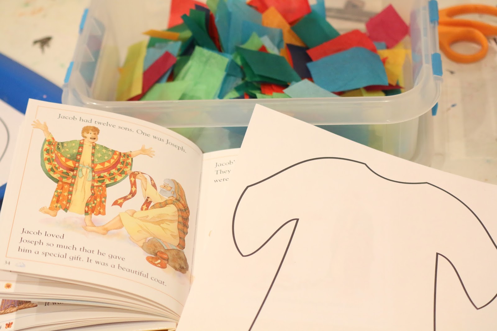 Joseph's Coat of Many Colors Preschool Bible Craft | School Time Snippets