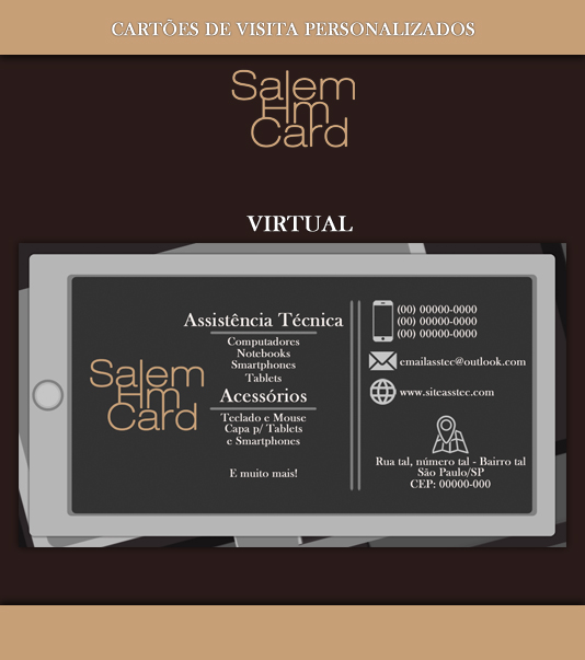 Cartão de Visita - Modelo 1 - Informática - Virtual