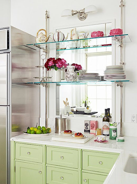 Colorful kitchen ideas for small space | Inspired by the famous Parisian patisserie Ladurée