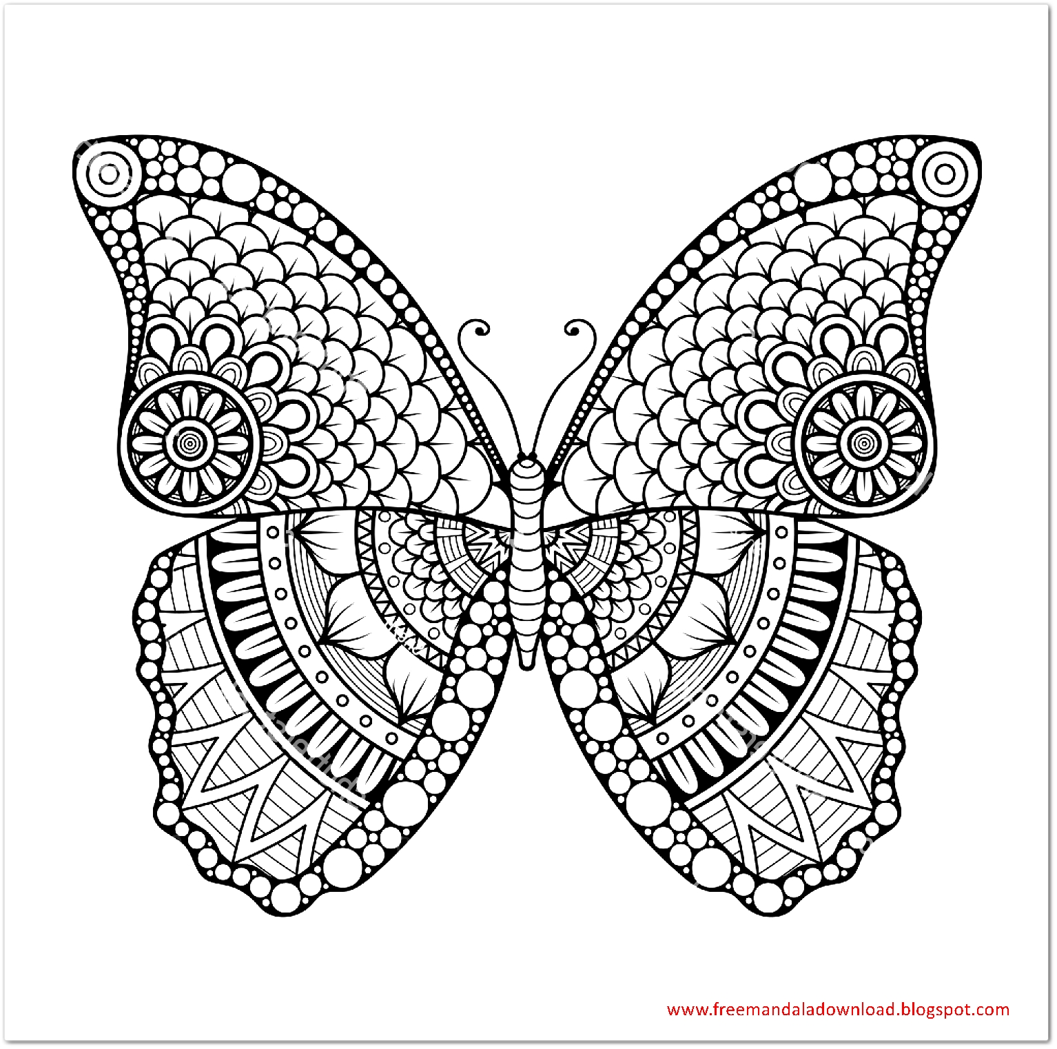 Mandalas Schmetterlinge Zum Ausdrucken
