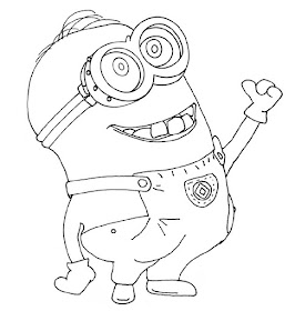 Despicable Me and Minions free printable coloring pages. Minion 2.