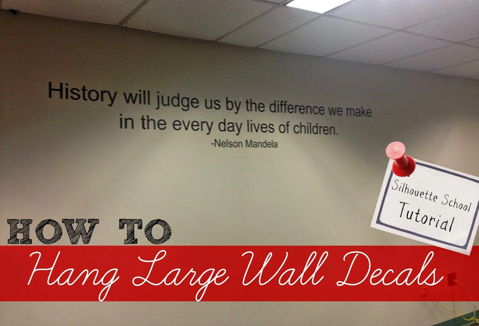 How to Hang Large Vinyl Wall Decals Silhouette School