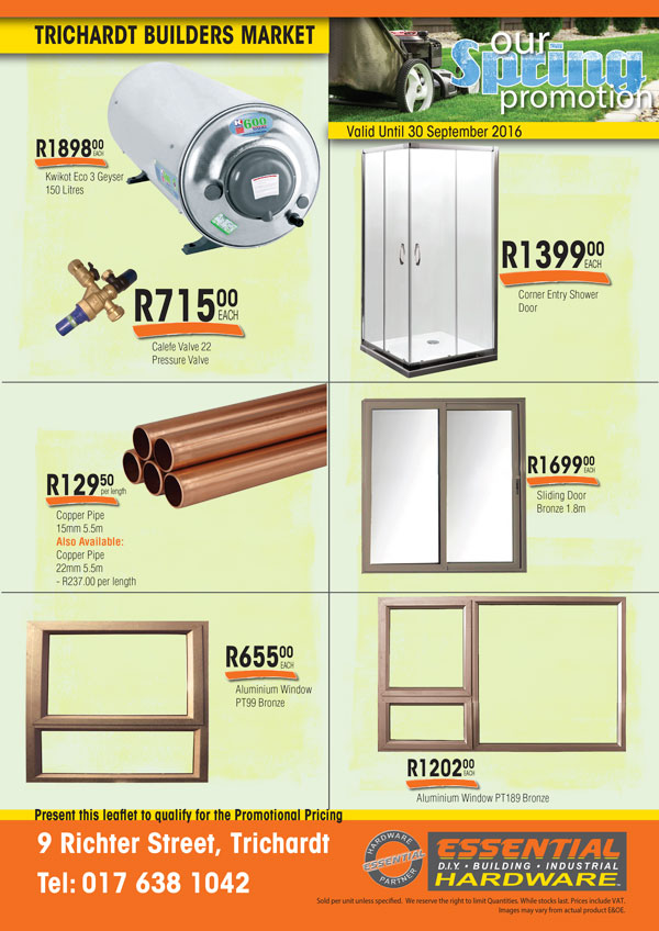 GBB Essential Hardware Proofing Spring Specials