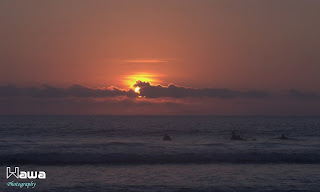 Sunset di Pantai Kuta, Bali. Beeewwt.....Indahnya...