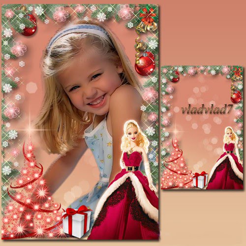 Barbie Photo Frame - Zisya Art