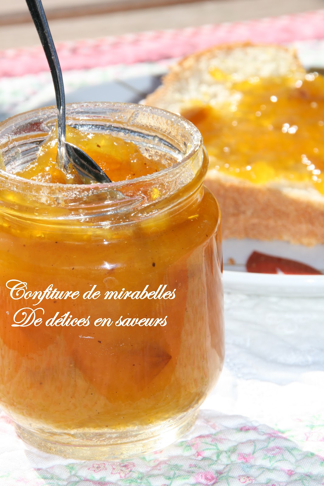 De délices en saveurs: Confiture de mirabelles