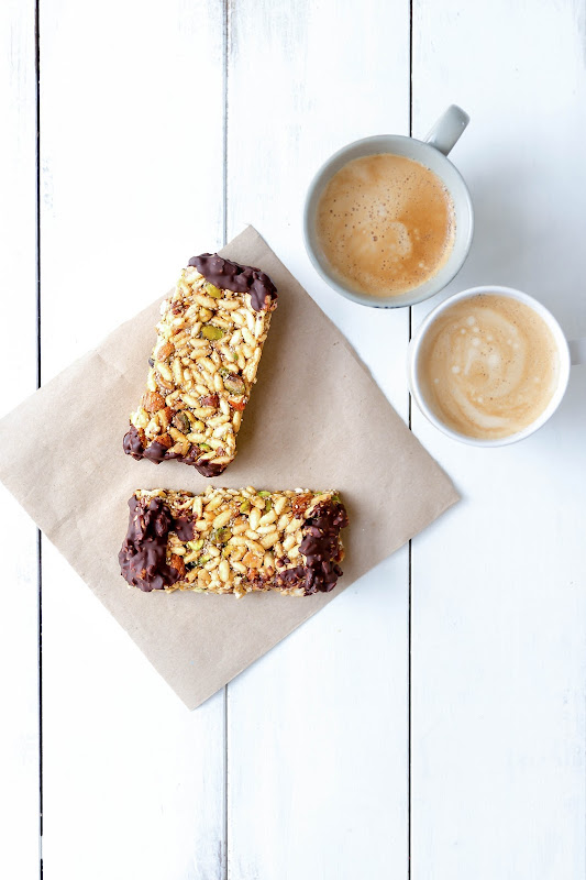 Milk and Honey Puffed Rice and Pistachio Energy Bars Gluten Free and