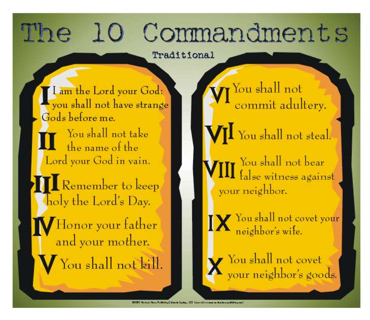 Original Ten Commandments