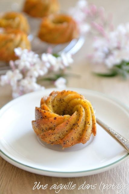 Mini-bundt au citron et graines de pavot (anti-gaspi)