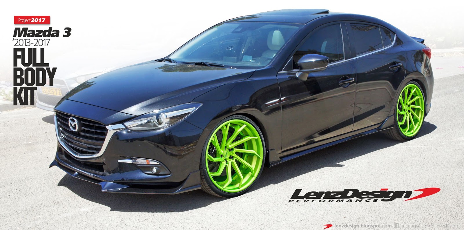 Mazda 3 BM Axela 2017 Body Kit & Tuning Hatchback & Sedan Lenzdesign