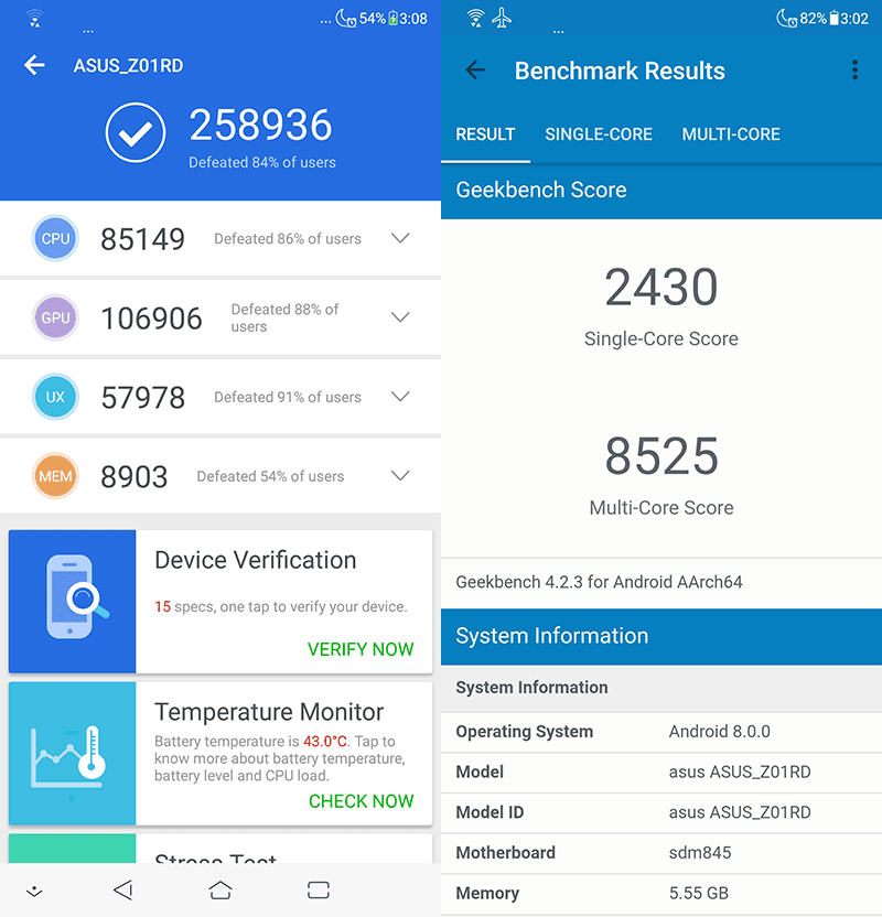 Benchmark scores! Benchmark scores!