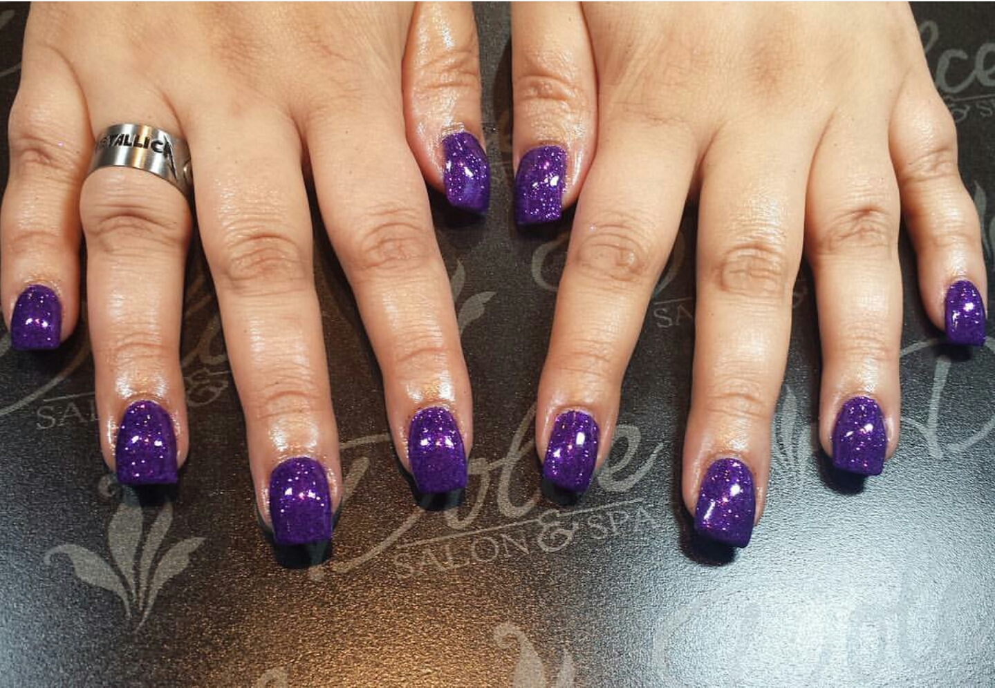 Trial And Acetone January 2017 The First Polish I Got Was Actually Just A Ton Of Loose Purple Glitter With Gel Top Coat Super Sparkly