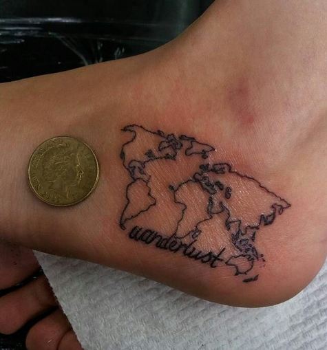 World Map Tattoos