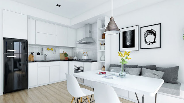 Những ý tưởng sáng tạo khi thiết kế nội thất phòng bếp chung cư Những ý tưởng sáng tạo khi thiết kế nội thất phòng bếp chung cư