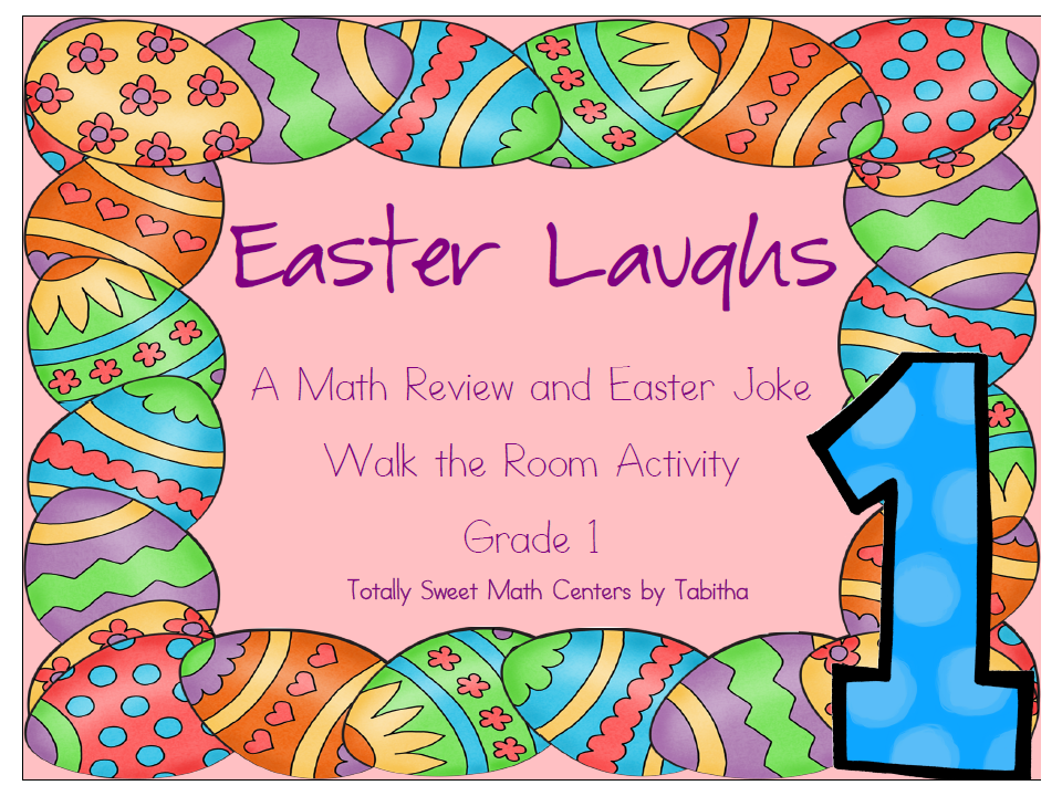 http://www.teacherspayteachers.com/Product/Easter-Laughs-A-Math-Review-and-Easter-Joke-Walk-the-Room-Gr1-1143337