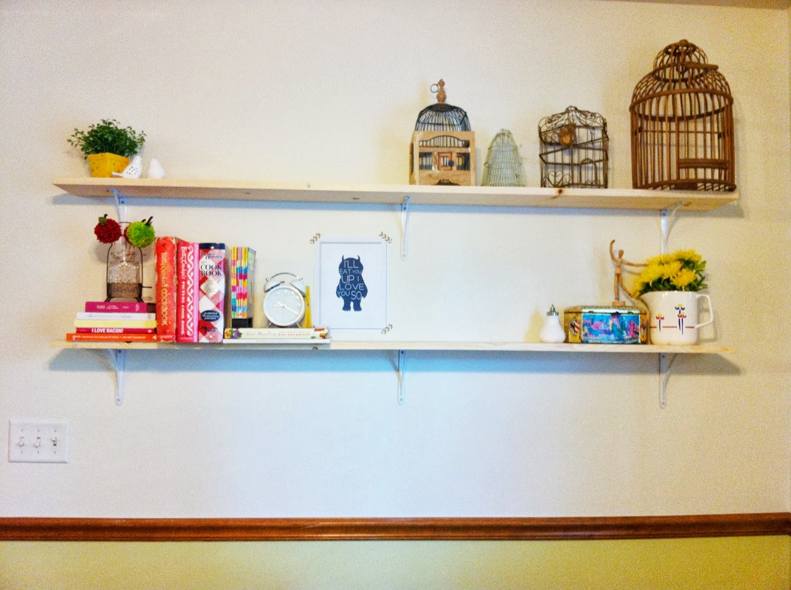 hunny and plum DIY easy display shelves