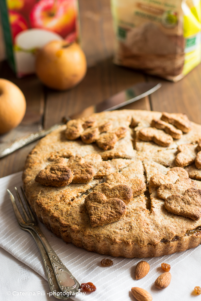 Apple Pie vegana con farina integrale e senza zucchero Apple Pie vegana con farina integrale e senza zucchero