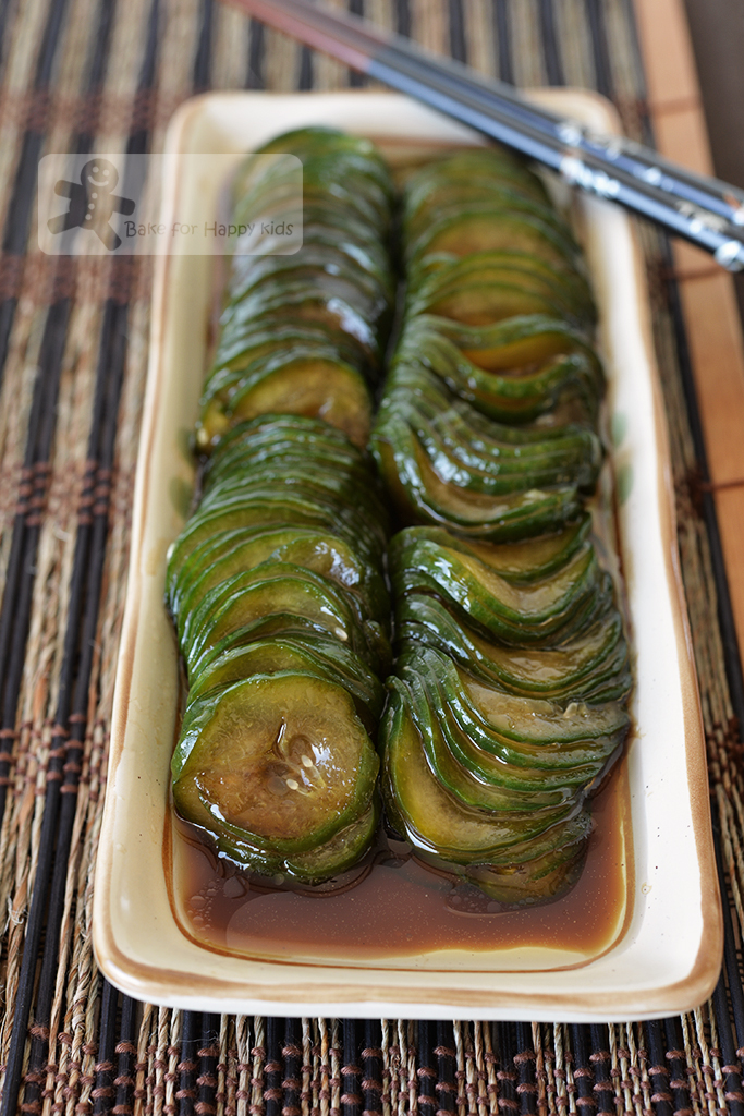 Bake for Happy Kids Chinese Style Vinegared Cucumber Salad 糖醋蓑衣黄瓜 So