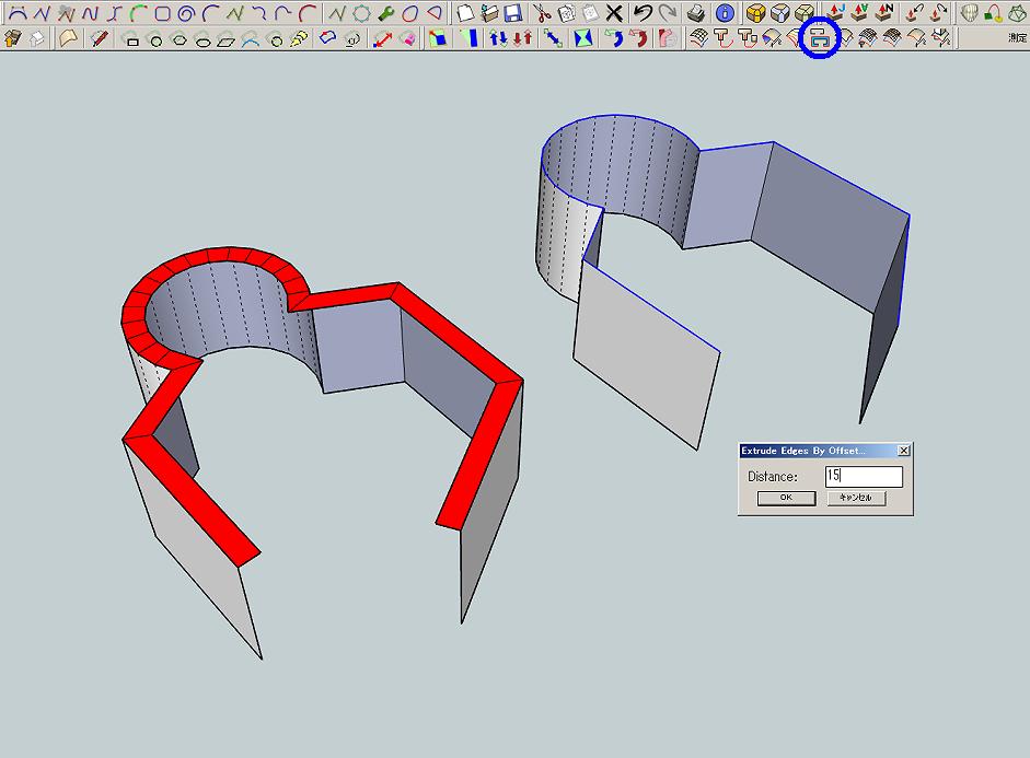 SketchUpでGO!GO!: Plugins_ Extrude Tools