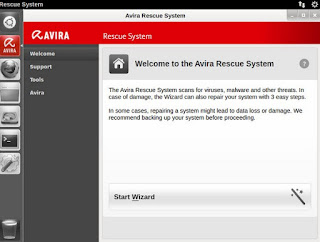 Avira Rescue System programma Avira Rescue System