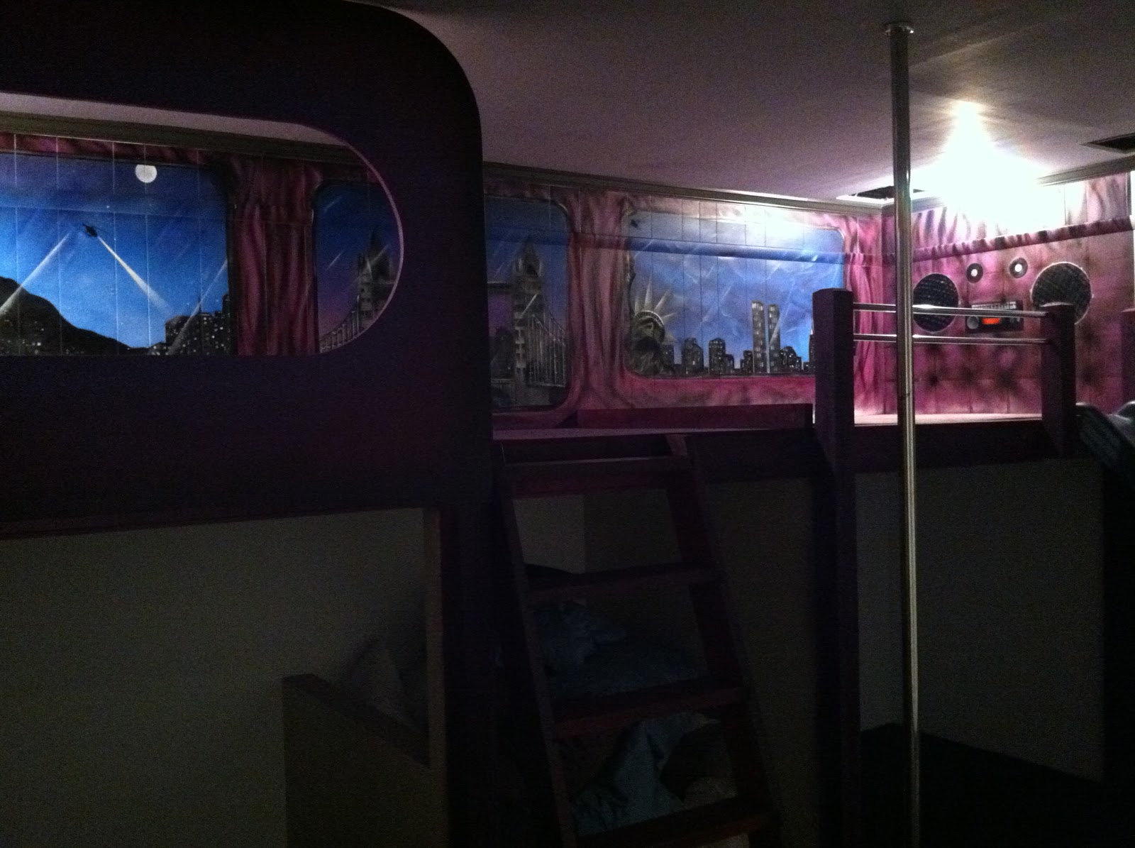 Duff Clothing Custom Painted Tour Bus Bunk Beds