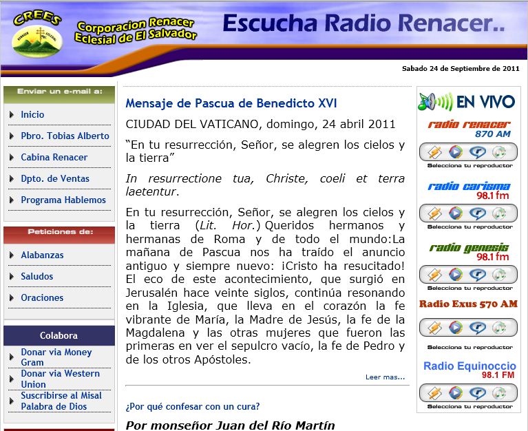 Católico = Universal Radios católicas de El Salvador