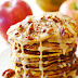 PUMPKIN PANCAKES WITH CARAMEL PECAN SAUCE