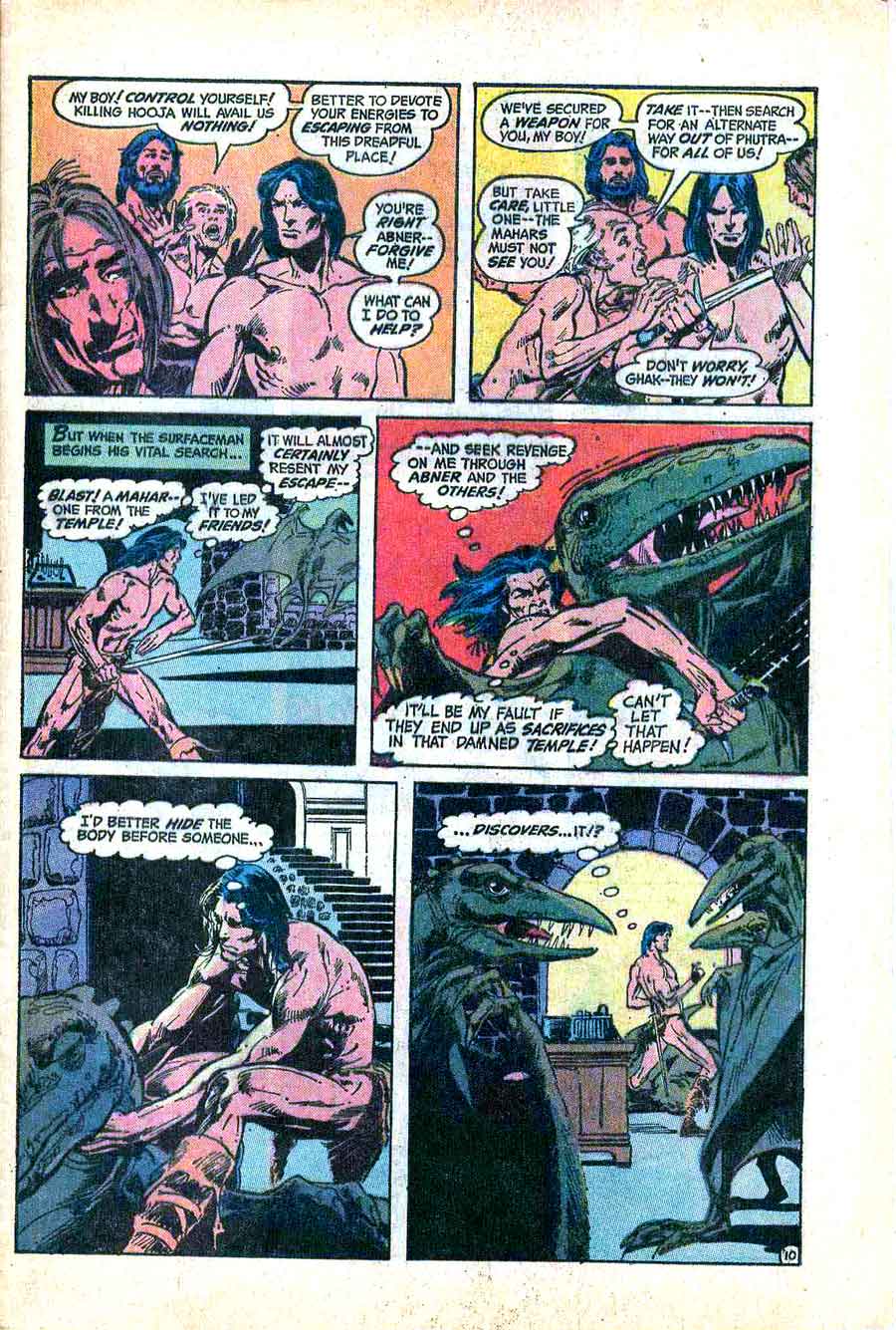 Weird Worlds #3 bronze age 1970s science fiction dc comic book page art by Neal Adams