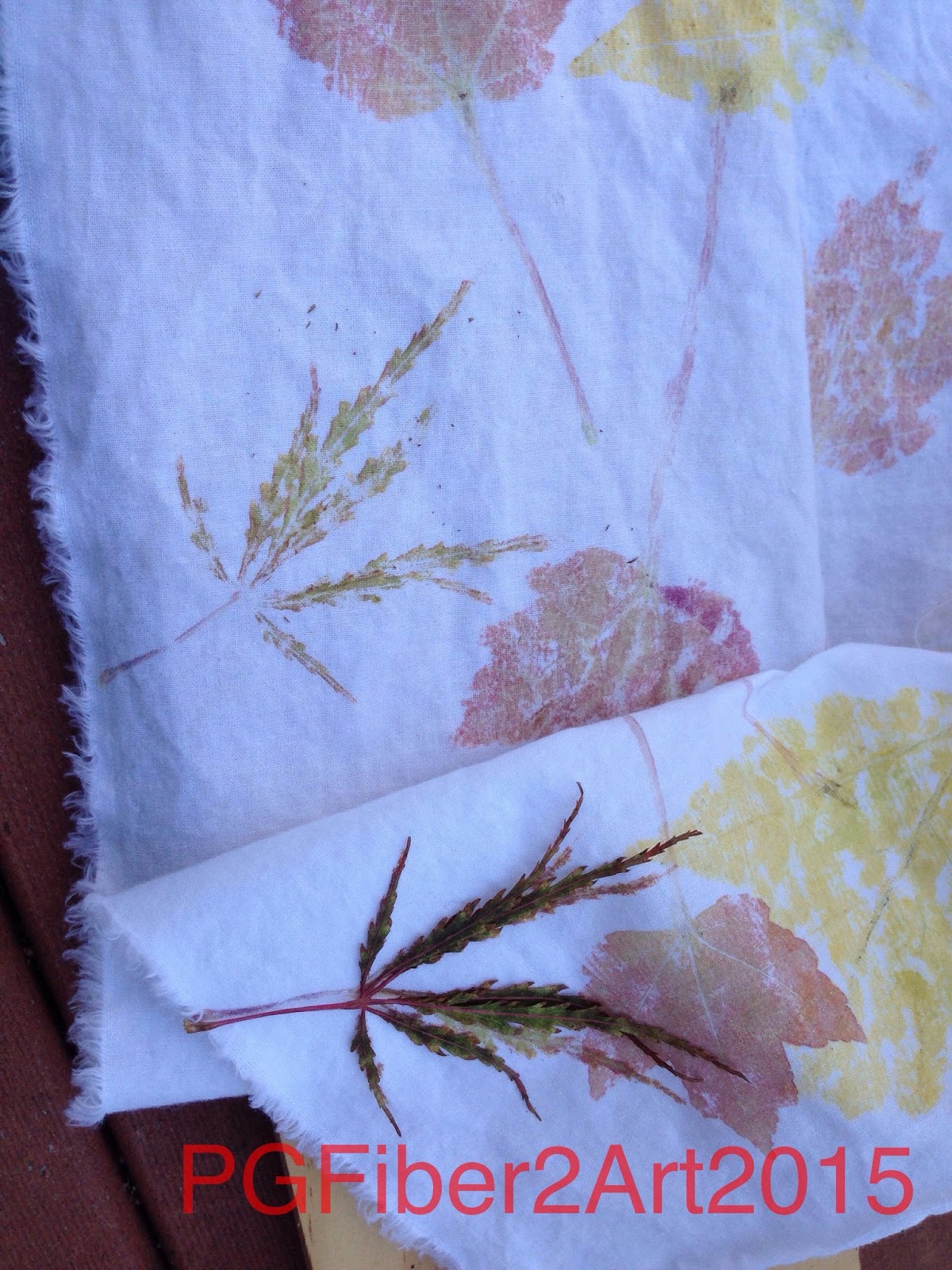 PG Fiber2Art: Pounded Leaf Prints