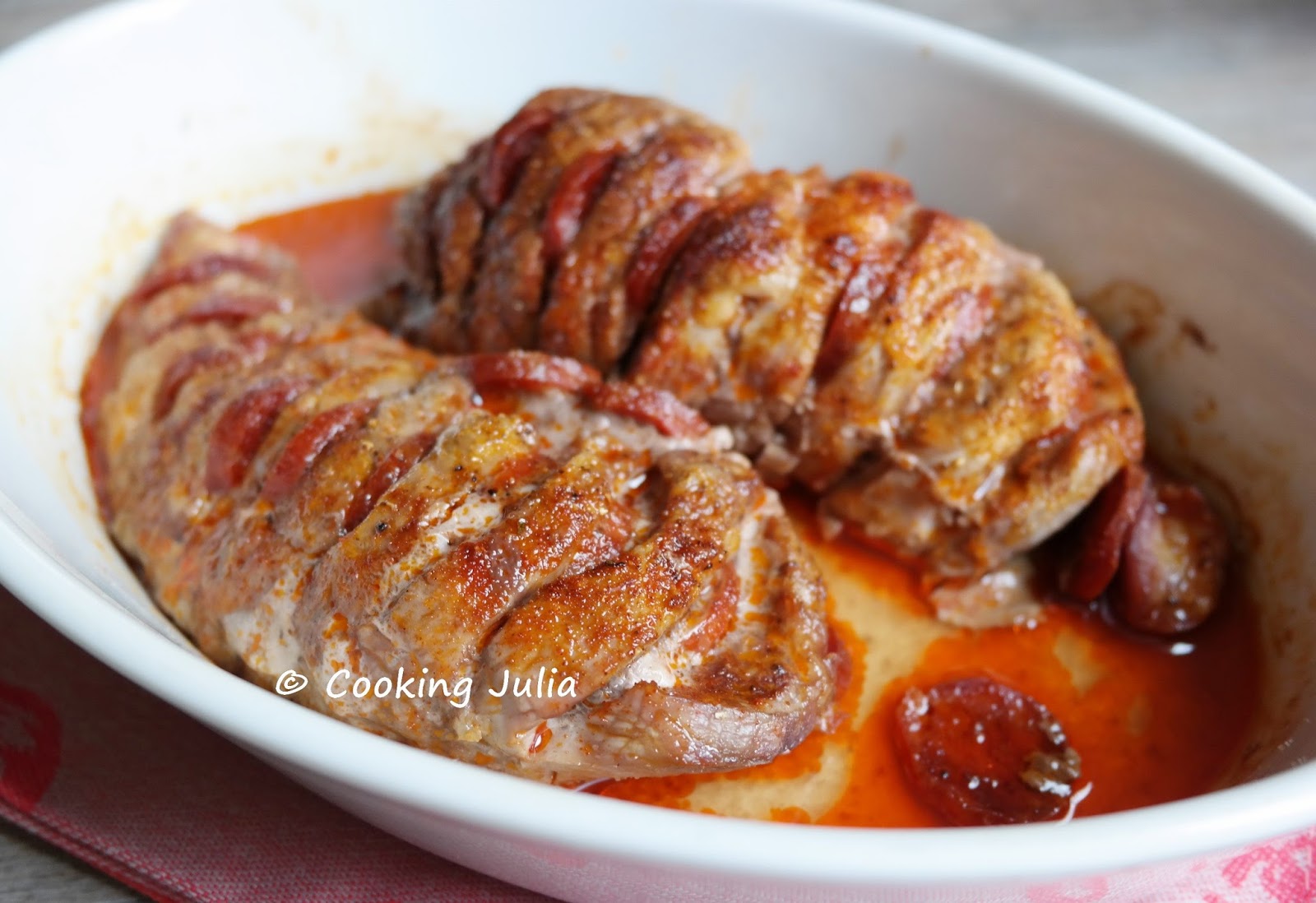 Filet Mignon Chorizo Cookeo Filet Mignon With Chorizo And Sweet Paprika From Hungary 21 COOKING JULIA : FILET MIGNON DE PORC AU CHORIZO