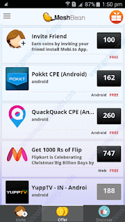 Meshbean tasks and offers Meshbean tasks and offers