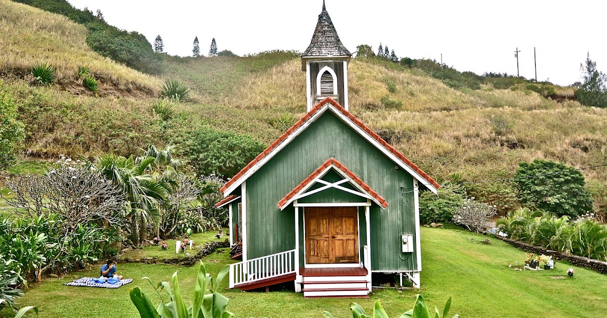 Tom The Backroads Traveller Kahakuloa Hawaiian Congregational Church.