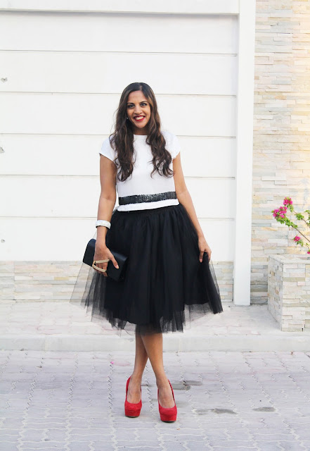 DIY Black Tulle Skirt And Feeling Festive | The Silver Kick Diaries